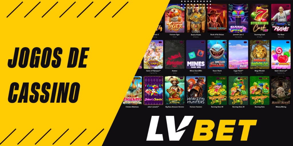 Lista de jogos que os usuários da LvBet podem jogar na seção de cassino online